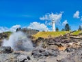 Water Spray From Kiama Blowhole, NSW, Australia Royalty Free Stock Photo