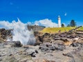 Water Spray From Kiama Blowhole, NSW South Coast, Australia Royalty Free Stock Photo