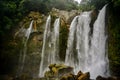 Water Spray at the Nauyaca Waterfall, Costa Rica Royalty Free Stock Photo