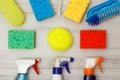 Water sprayers, color synthetic sponges for cleaning and dust br