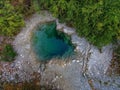 Water Spring Blue eye in Gusinje, Montenegro Royalty Free Stock Photo