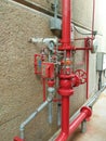 Water sprinkler and fire alarm system. Royalty Free Stock Photo
