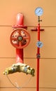 Water sprinkler and fire fighting system Royalty Free Stock Photo