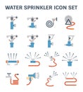 Water sprinkler icon