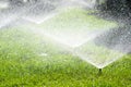 Water sprinkler irrigation Royalty Free Stock Photo