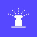 water sprinkler, irrigation icon for web, vector