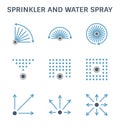 Water sprinkler spray