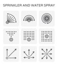 Water sprinkler spray