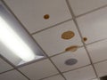 Water stains on ceiling