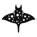Water stingray icon simple vector. Animal fish Royalty Free Stock Photo