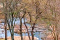 Water among the stones. Autumn landscape