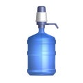 Water storage bottle with hand pump, 3D vector illustration Royalty Free Stock Photo