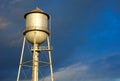 Water tank aqueduct tower metal storage reservoir container Royalty Free Stock Photo