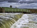 Water storage in usage in the Eendragtspolder to prevent flood in Rotterdam