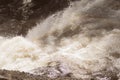 Water stream with foam. falling river water. waterfall flow. abstract water background Royalty Free Stock Photo