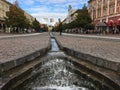 Water stream in the Hlavna street