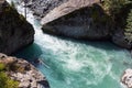 water stream in mountain river in Dombay Royalty Free Stock Photo