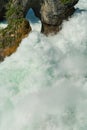 Water streaming in the Rhine Falls waterfall Royalty Free Stock Photo