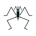 Water strider icon. Vector illustration decorative design