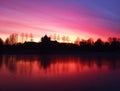 Water sunset temple nature Izmailovo