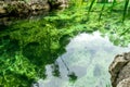 Water surface in cenote