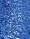 Water surface in Karpin pond in which the sun is reflected.