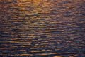 The Water Surface At The Lake With Light Of Sunset
