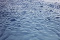 Water Surface with Raindrops, Swimming Pool Rain Royalty Free Stock Photo