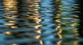 Water surface reflecting light, creating ripple Royalty Free Stock Photo