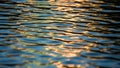 Water surface reflecting sunlight displaying a blend of blue Royalty Free Stock Photo