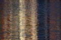 Water surface with reflection. The texture of the water in the lake