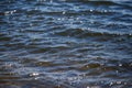 Water surface with ripples and reflections texture background Royalty Free Stock Photo