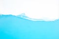 Water Surface Splash and wave bubbles blue water Royalty Free Stock Photo