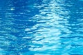 Water in swimming pool rippled water detail background Royalty Free Stock Photo