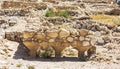 Water System of the Canaanite City at Tel Arad in Israel Royalty Free Stock Photo