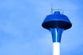 The water tank and blue sky background Royalty Free Stock Photo