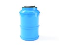 Water tank. Capacities for various liquids, 3d illustration
