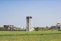 Water Tank and Cement Concrete Building Construction Industry and Fields in India Royalty Free Stock Photo