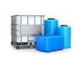 Water tanks. Large plastic containers