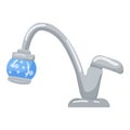 Water tap home filter icon cartoon vector. System tank