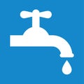 Water tap icon Royalty Free Stock Photo