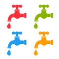 Water tap icon Royalty Free Stock Photo