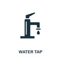 Water Tap icon. Monochrome simple element from housekeeping collection. Creative Water Tap icon for web design