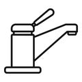 Water tap icon outline vector. Repair pump Royalty Free Stock Photo