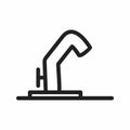 Washroom icon vector Royalty Free Stock Photo