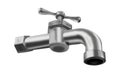 Water tap isolated faucet valve plumbing Royalty Free Stock Photo