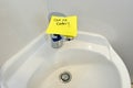 Water tap out of order Royalty Free Stock Photo