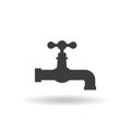 Water tap vector icon Royalty Free Stock Photo
