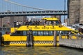 Water Taxi at the Brooklyn Bridge in New York City