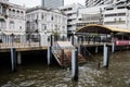 Water taxi stop at Grand Canal, Bangkok, Thailand